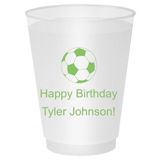 Soccer Ball Shatterproof Cups